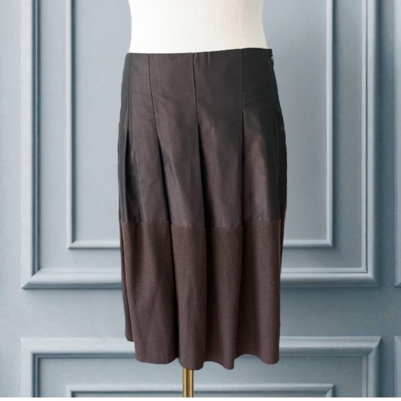 Brunello Cucinelli Gunex Brown Skirt Size 4 - Picture 1 of 12